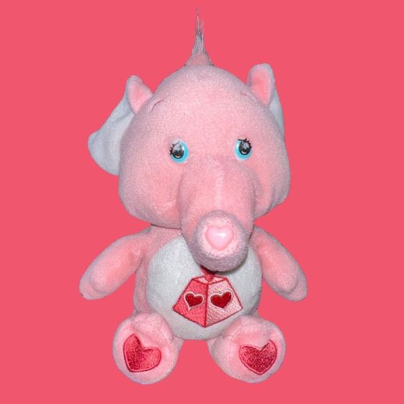 2004 Care Bear Cousins Collector Lotsa Heart Elephant Beanie Plush 8” - Picture 1 of 5
